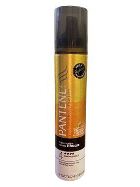 Pantene Pro V Mousse Fine Hair Triple Action Volume 4 Maximum Hold 6.6 Oz New